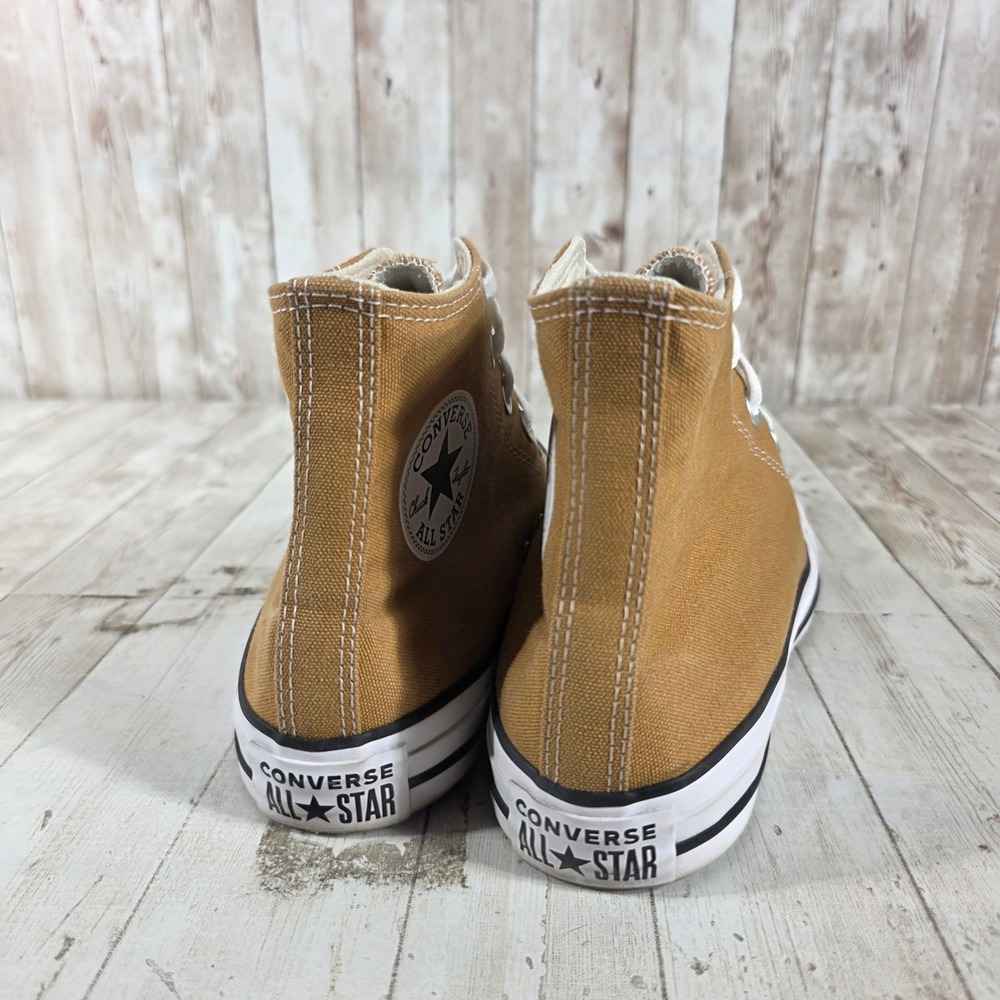 Converse Chuck Taylor All Star High Top Dark Mustard Brown Sneakers Womens 7 - Picture 3 of 8